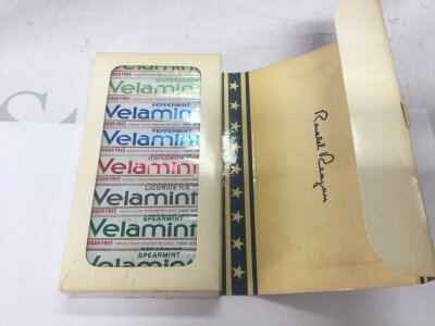 Vintage vela mints sealed candy limited edition president Ronald Reagan