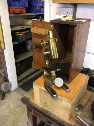 Two Vintage microscopes.
Buyer to arrange collection from CM12 0BR. Viewing by appointment only. No Reasonable Bid Refused.