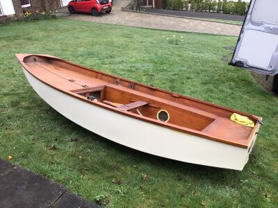 A  Vintage Mirror Sailing Dingy designed by Jack Holt these popular two crew sailing dingy used through UK sailing clubs. With central fin masts etc dry garage stored and in good condition. Buyer to arrange collection from ME3 7NQ  Viewing by appointment only. No Reasonable Bid Refused.
