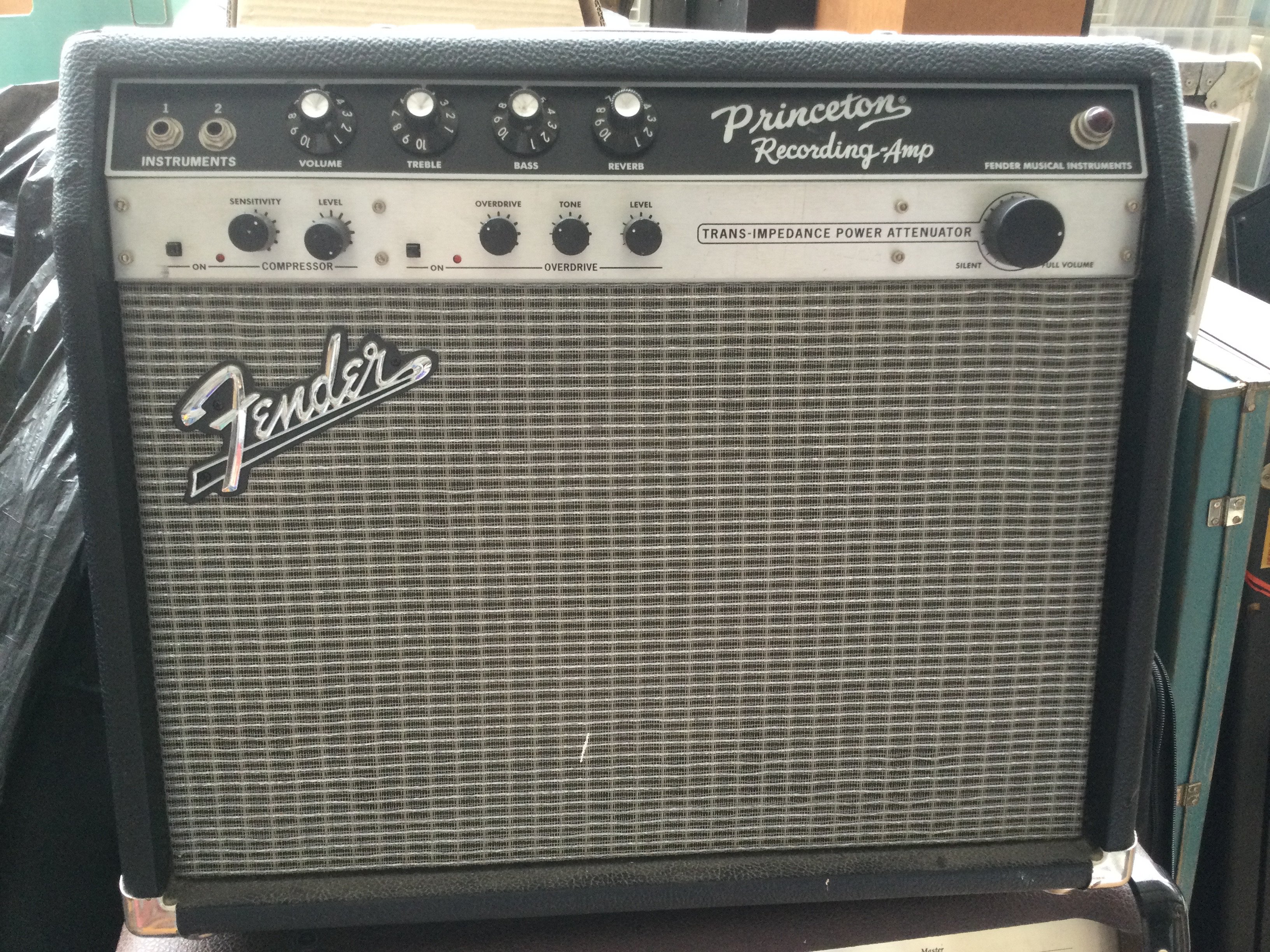 A Fender Princeton recording amplifier.