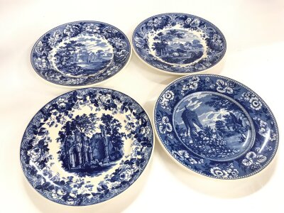 Wedgwood blue and white plates