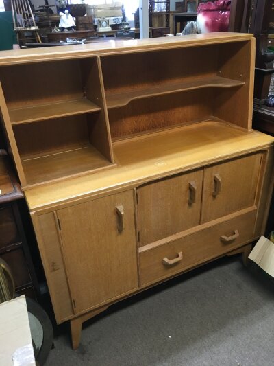 A teak sideboard, approx 121cm x 132cm x 45cm.