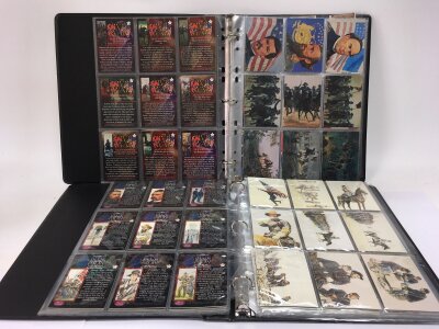 Ten albums of collectors cards comprising mainly American Civil War and Wild West examples.