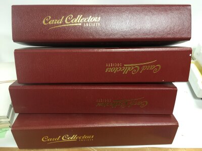 A collection of card collectors society albums. (No reserve)