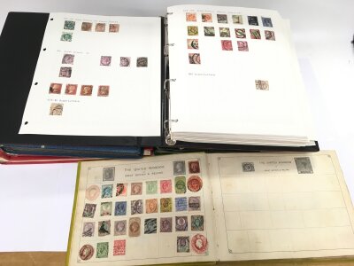 Seven albums of GB and world postage including Victorian Penny reds.