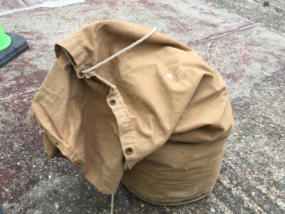A bag containing a large collection of WW2 Naval flags