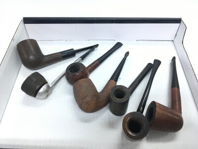 Seven vintage smoking pipe's including Carey Magic, Africob etc