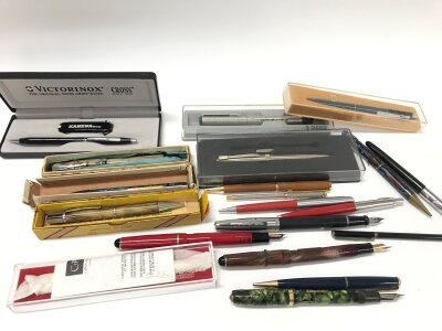 A collection of assorted pens