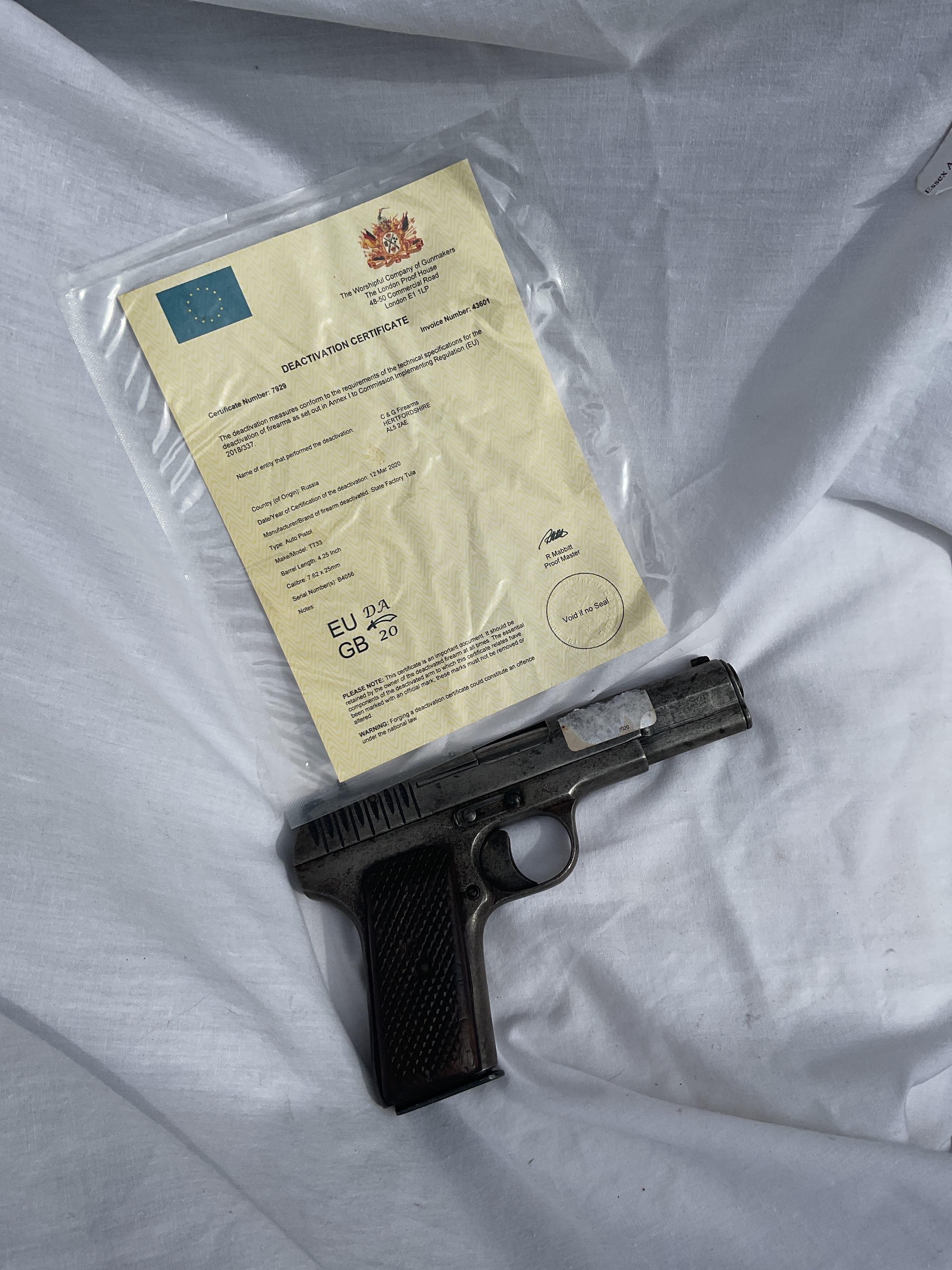 EU Deac 1942 Russian Tokarev TT 33
