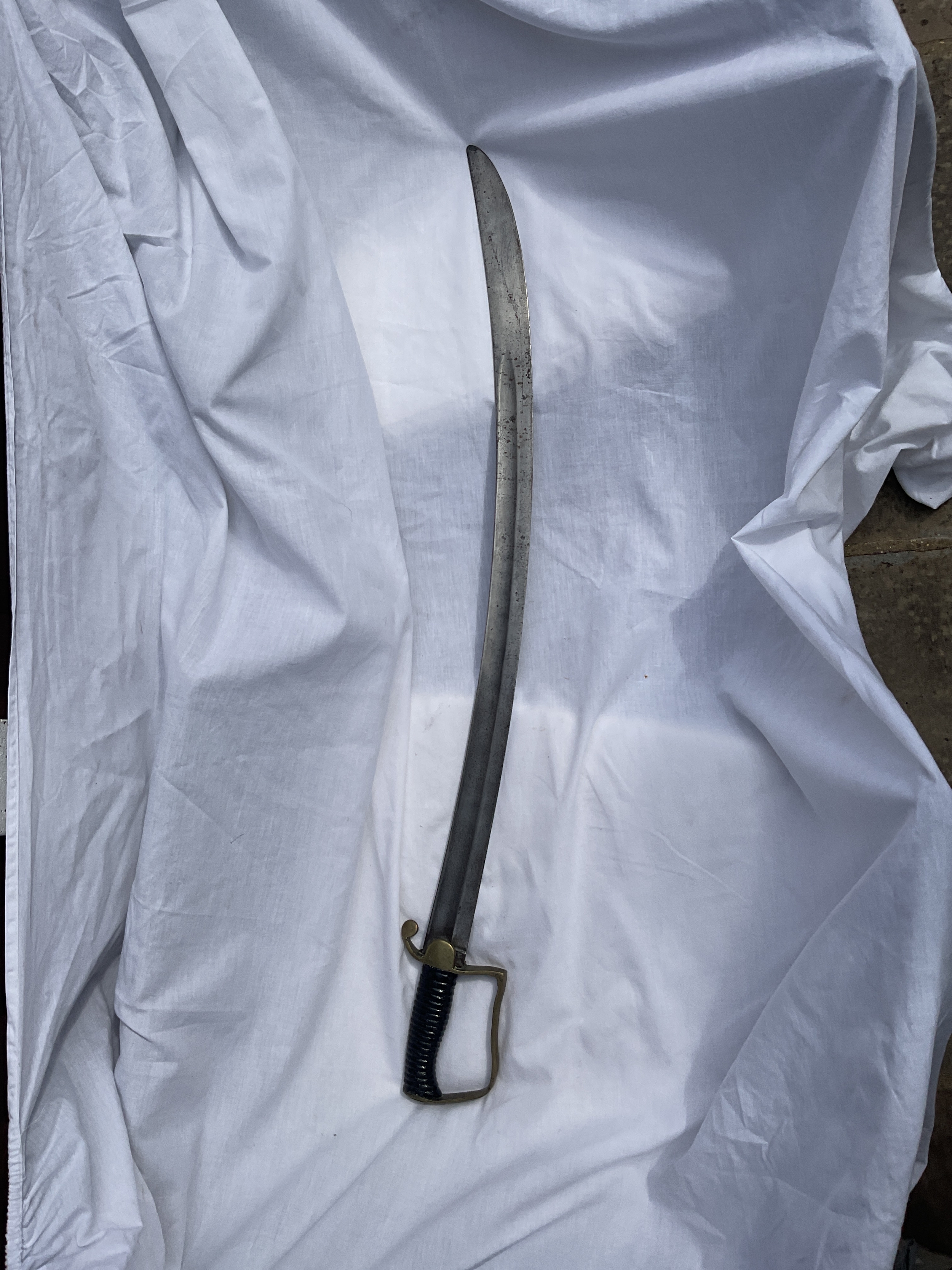 Georgian side arm cutlass blade marked sargant.