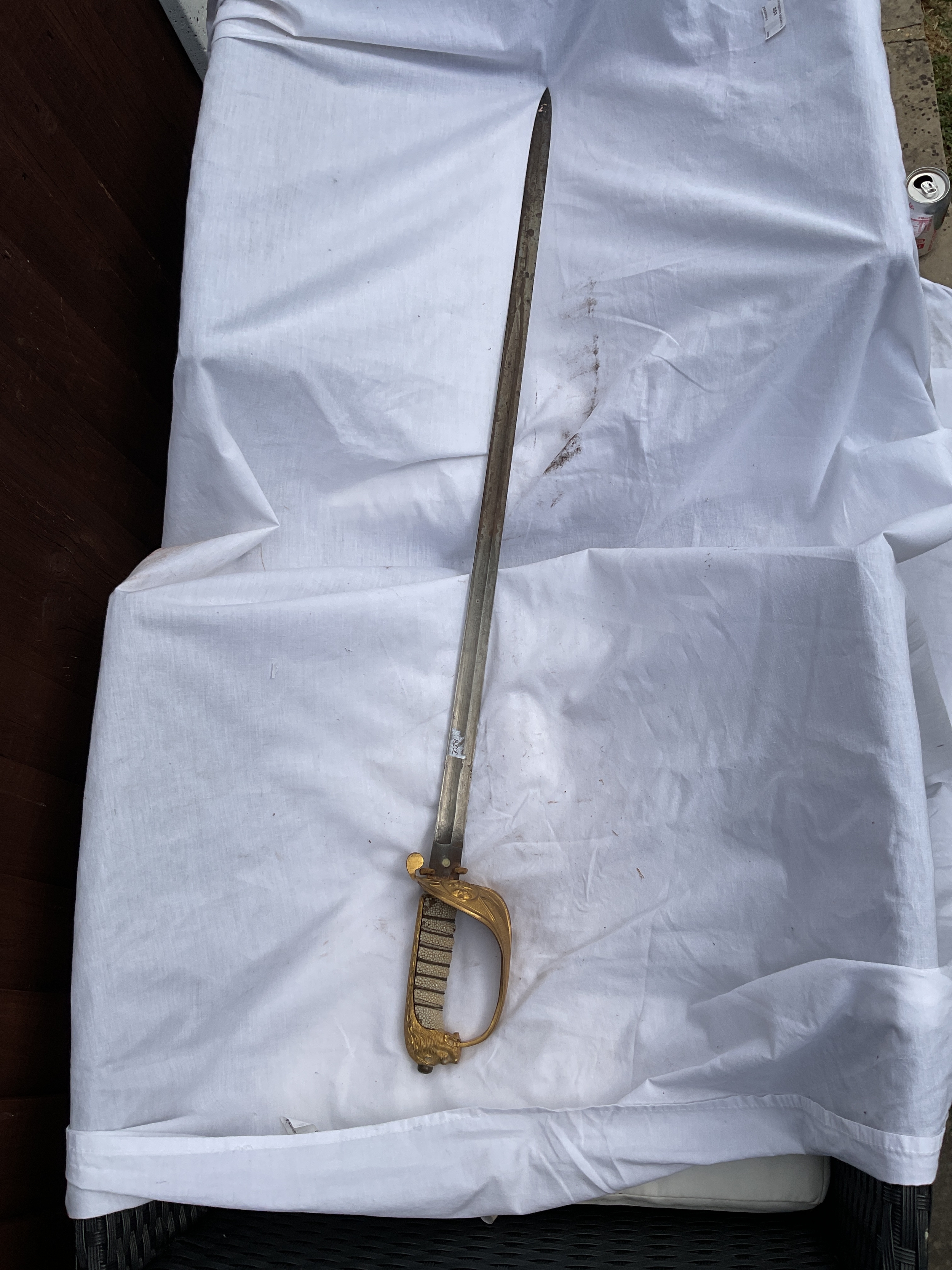 Victorian officers naval sword.