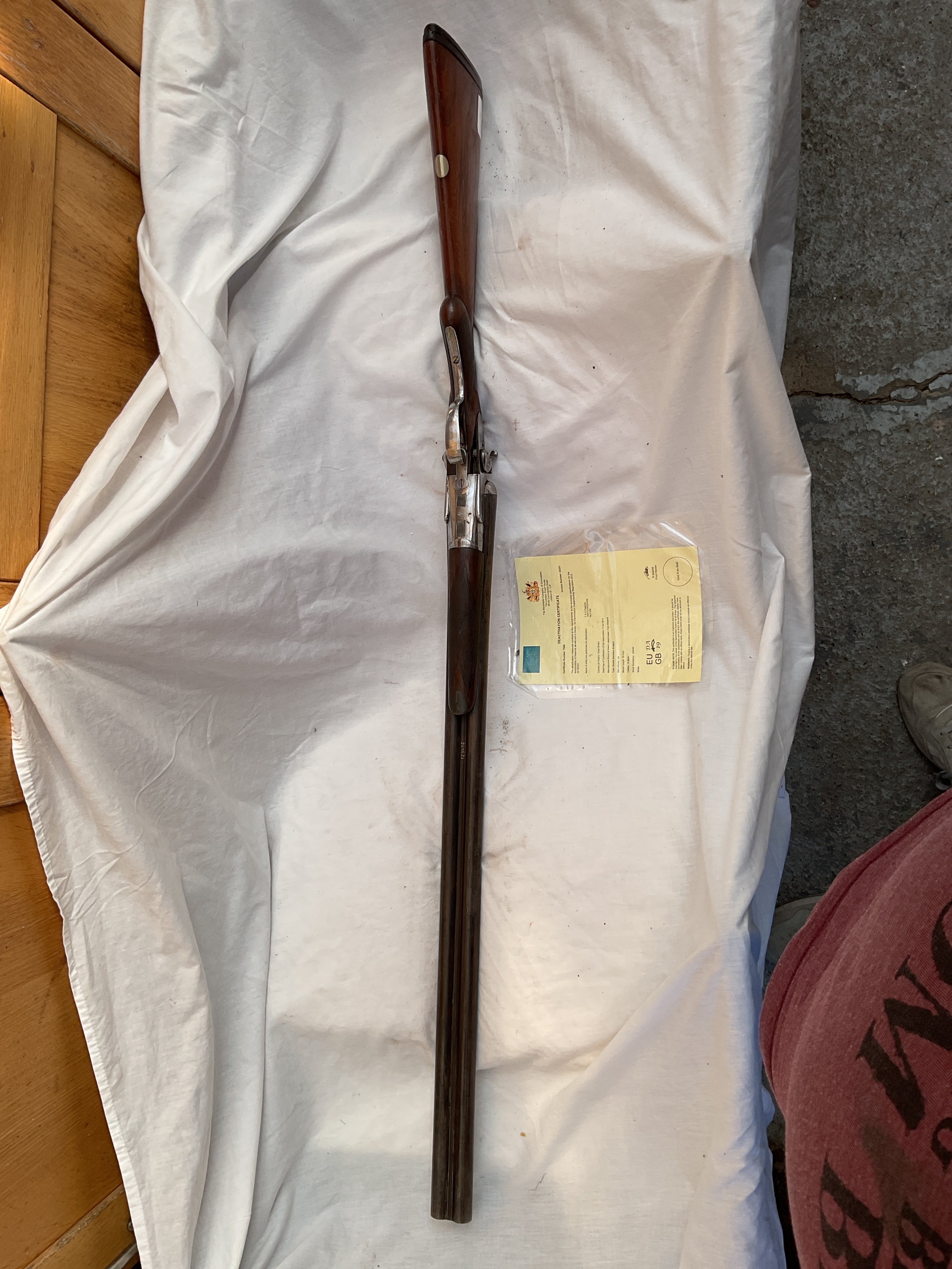 EU SPEC DEAC Fred Williams double barrelled shotgun.