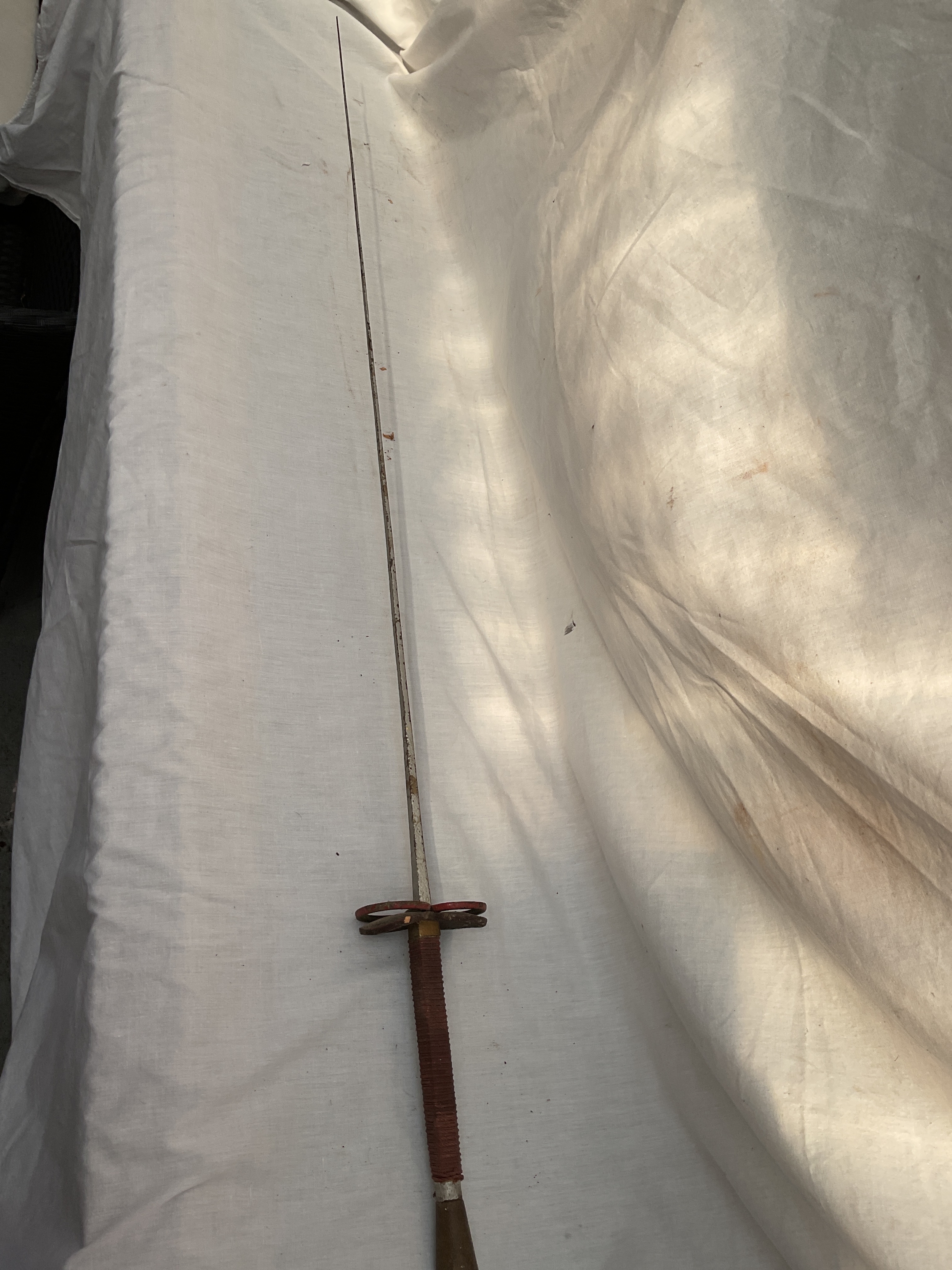Fencing foil.