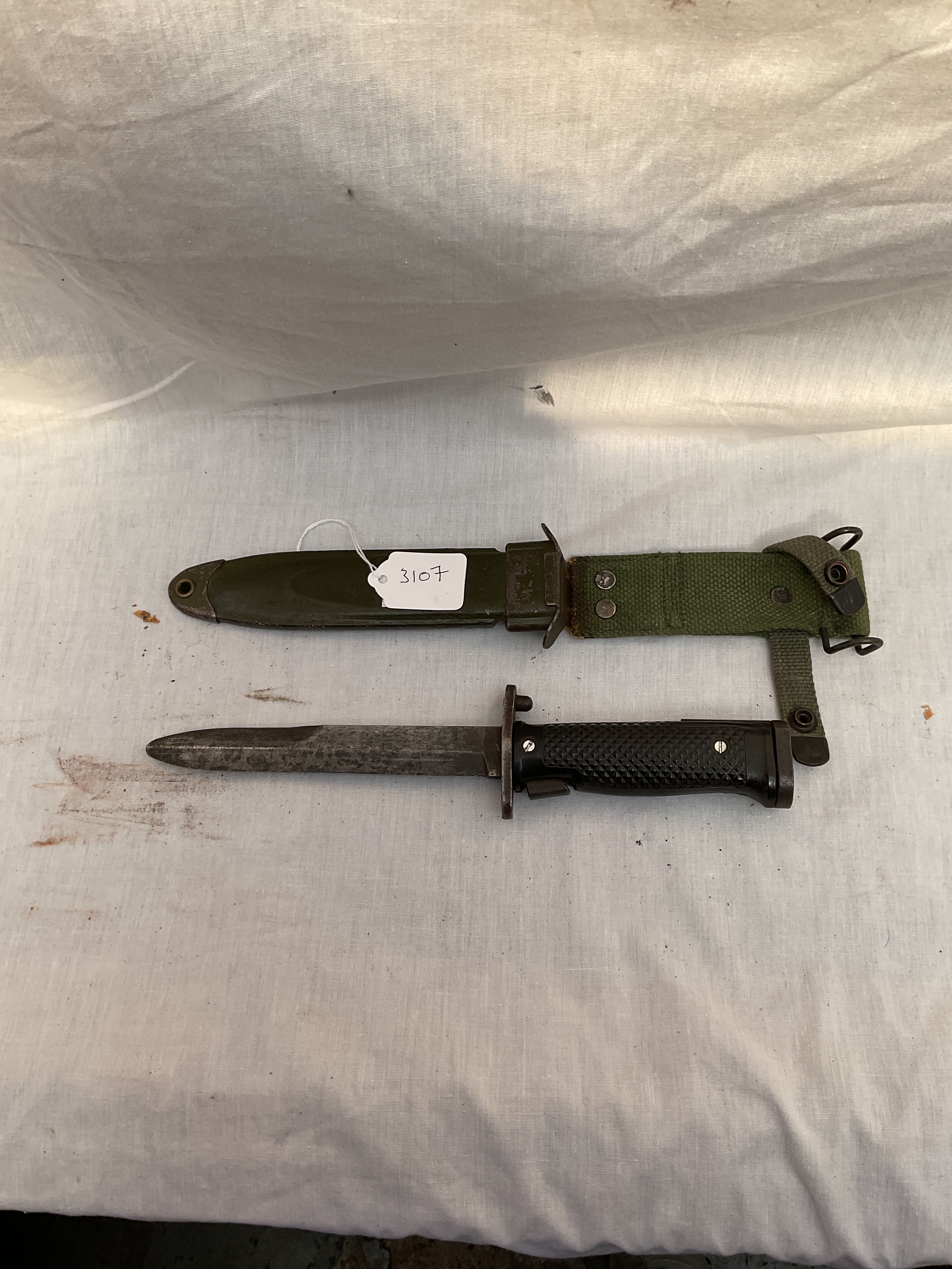 KM8A1 US Bayonet and sheath.