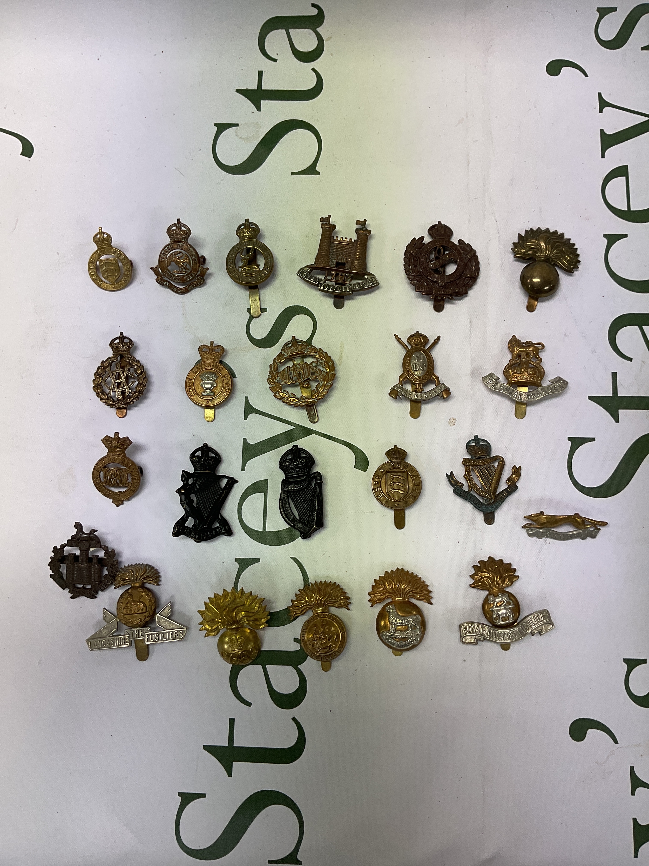 Qty Military cap badges.