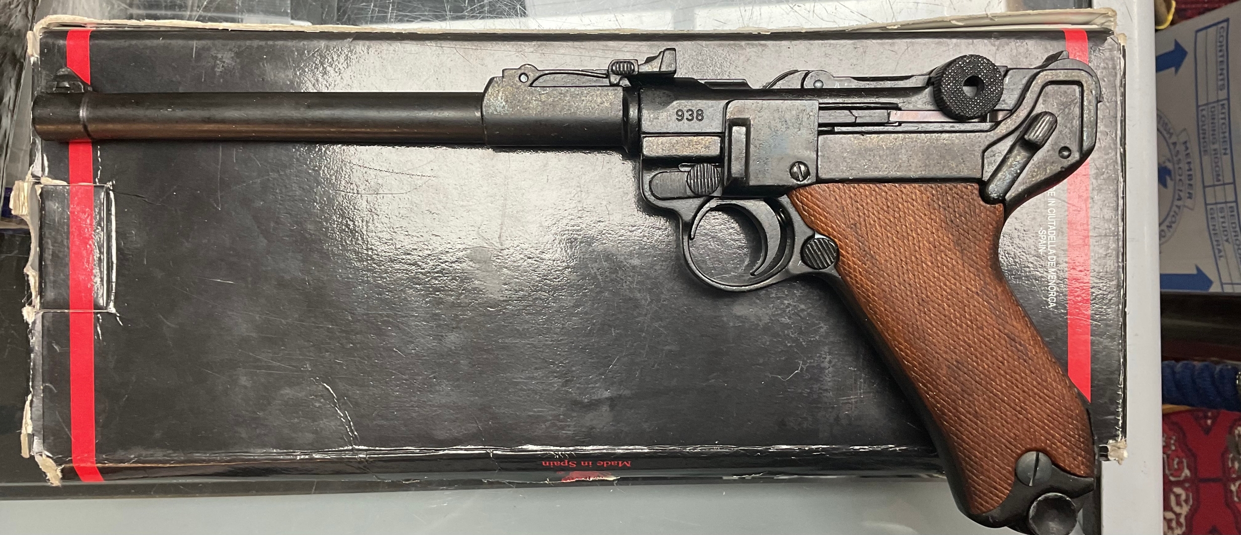 Denix replica PO8 artillery long barrel Luger 