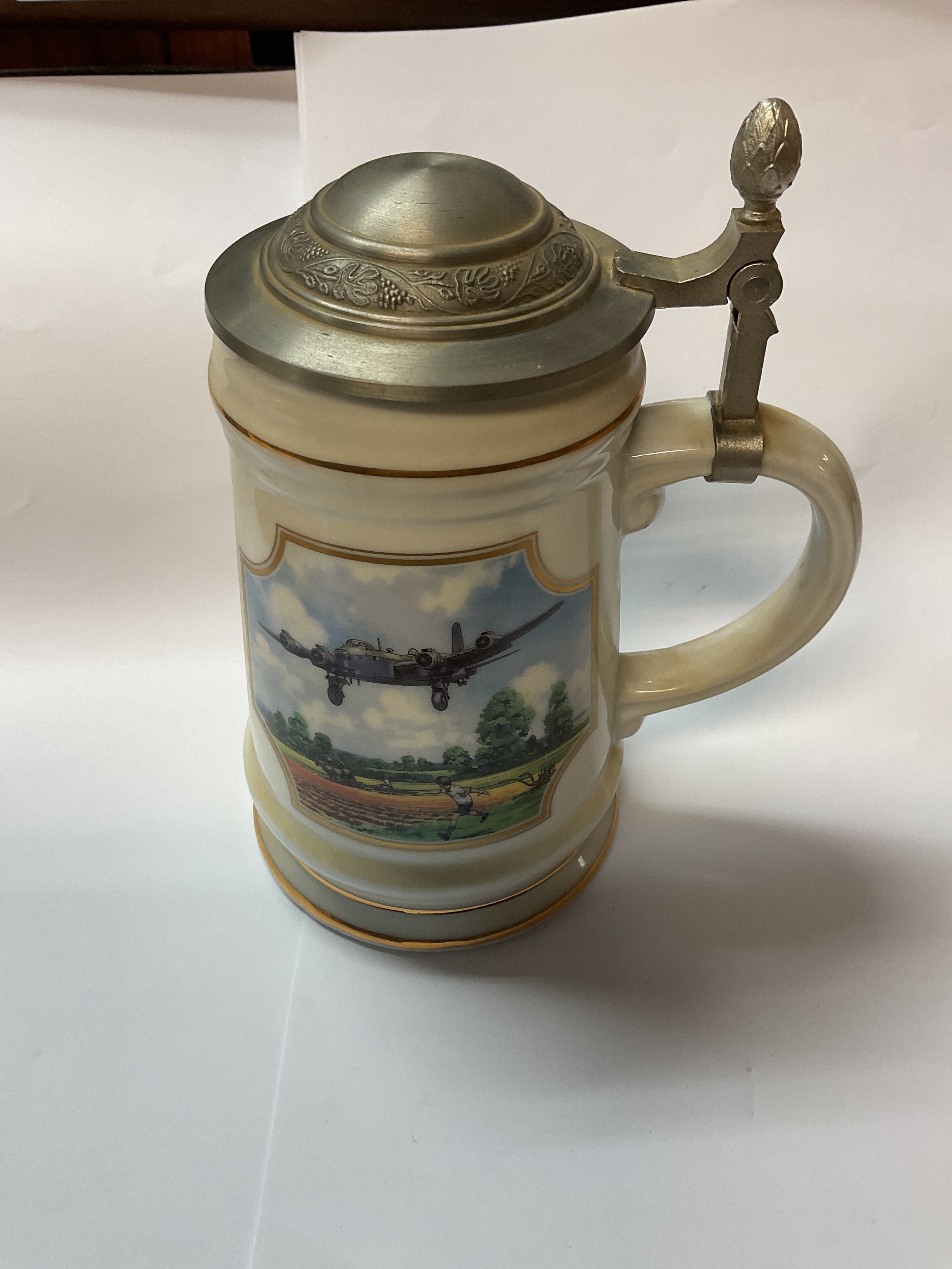 "Stirling home run" tankard, Ltd Ed by Davenport Pottery Co.
