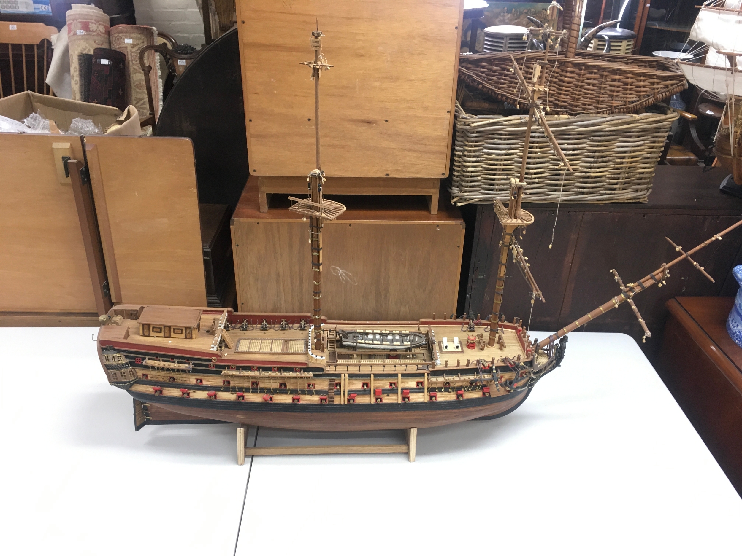 A model galleon 