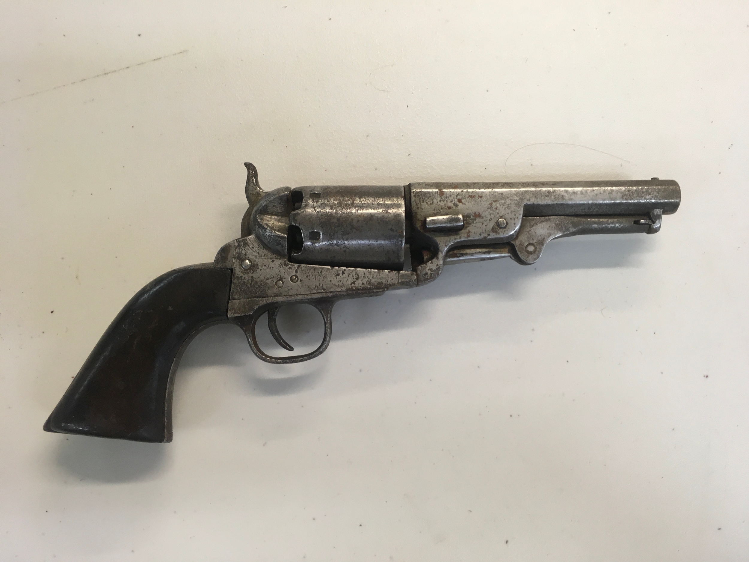 19th century possibly confederate manufacture percussion revolver 