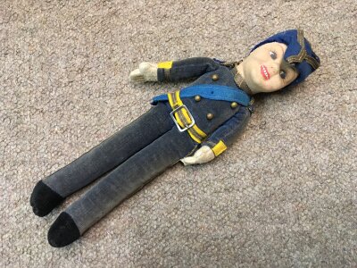 A 20th Century Norah Wellings cloth boy soldier doll