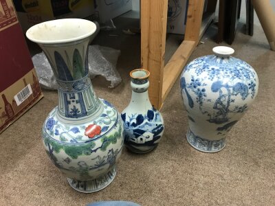 Three Chinese vases