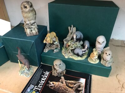 A collection of Revoitdale Scottish animal figurines