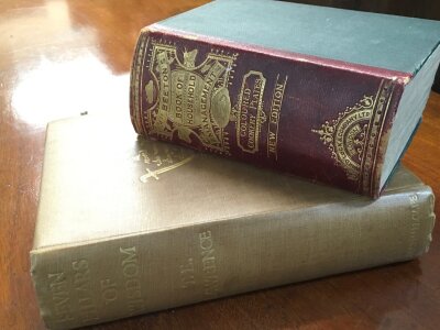 Mrs Bretons book of household management and another book seven pillars of wisdom- NO RESERVE