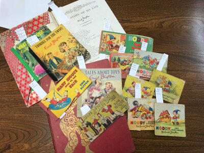 Small Noddy and Merry Mouse and other Strip books, plus Enid Blyton First Edition The Story Of My Life 1952