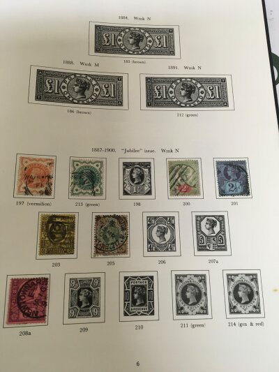 An Album containing Victorian Stamps to Elizabeth II well presented no High values.