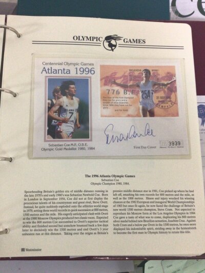 A Collection of Stamp albums comprising Royal Events albums of Royal Pictorial unused stamps covers and associated items an album Locomotive Philatelic Australian unused Pictorial Annual collections 1995 1996 and The Olympic stamp Master file including signed covers by Sebastian Coe OBE