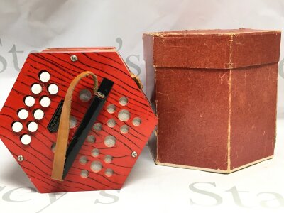 A vintage boxed German concerting squeeze box- NO RESERVE