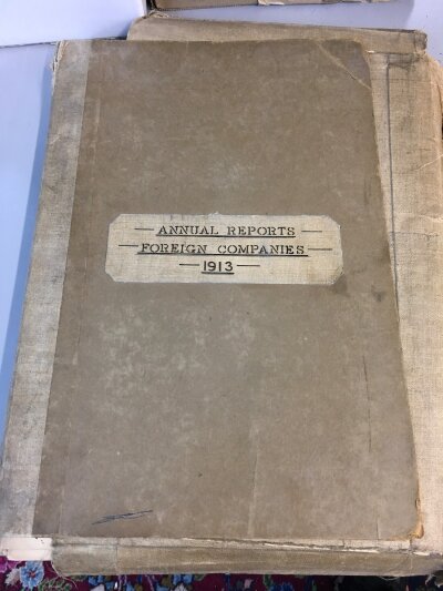 A large original folder dated 1913 full of 19 pre grouping railway company reports. Must be viewed and rare