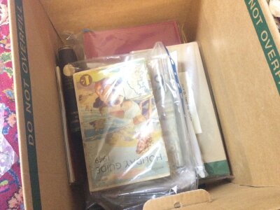 A box of railway books and three holiday guides , main line loco diagrams , locomotives by A.M Bell 1937 Vol 1 & 2