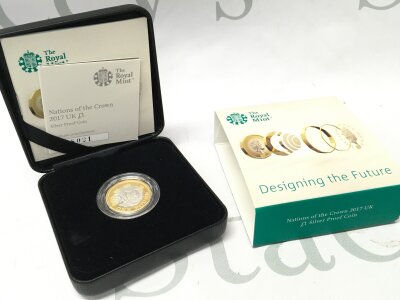 A 2017 Royal Mint silver proof coin