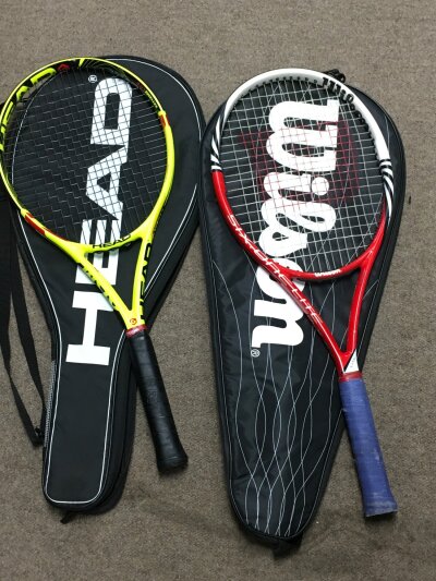 Two Graphite tennis rackets -Wilson BLX six one lite and Head XTRM EXTREME LITE