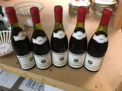 A Collection of seventeen bottles of wine including 1964 Peconnet and 1969 Beaune