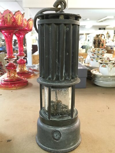 A rare vintage miners lamp