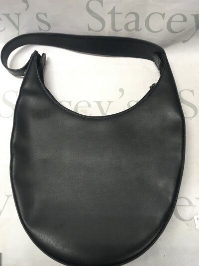 Francesco biasla oval black shoulder bag