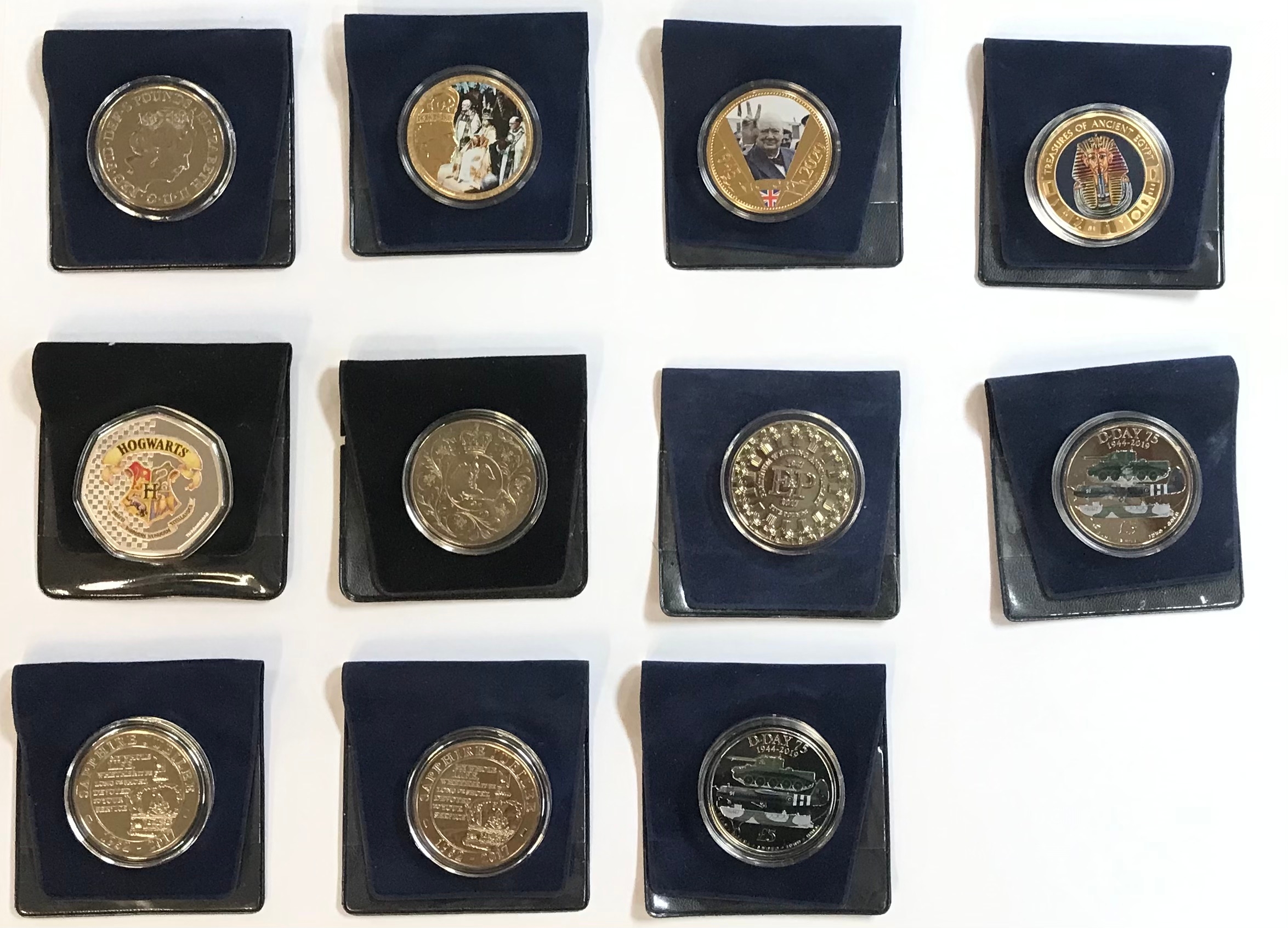 Eleven Westminster mint coins