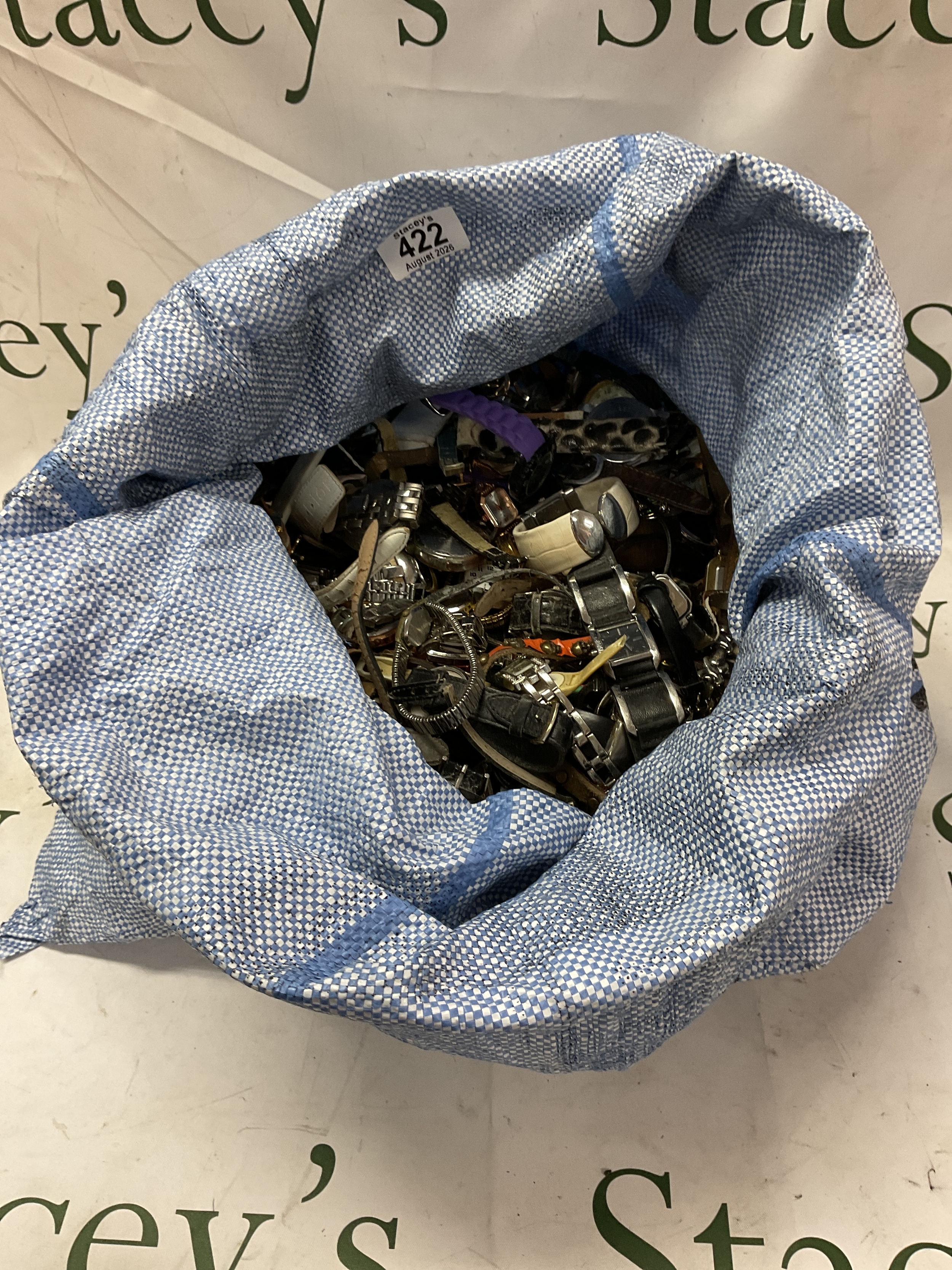 Large amount of watches for spares straps, or an art project.