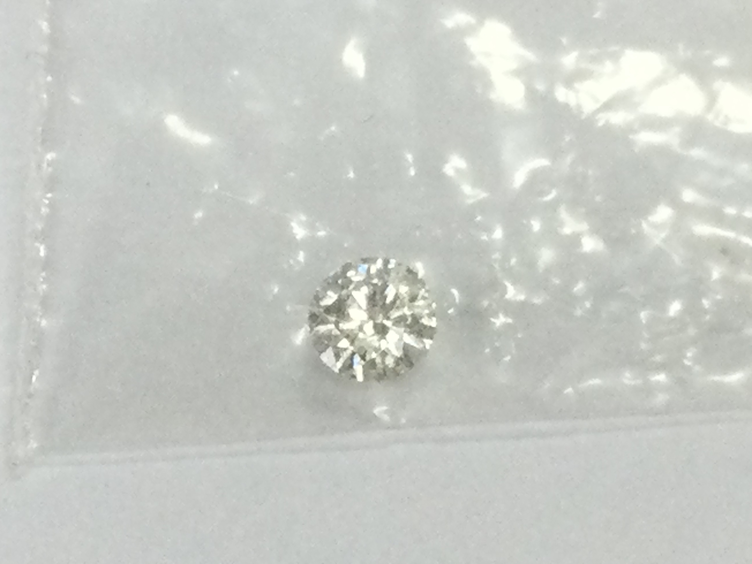 Loose moissanite gemstone. 0.15ct
