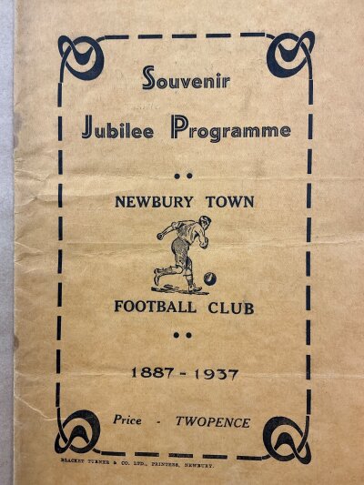 1937 - 1938 Newbury Town v Chelsea  Football Programme: Sixteen page programme with no team changes for the friendly match on 20 September. Rusty staples holding firm