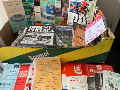 Football Programme Selection: Wide ranging to include tournaments friendlies neutral grounds minor finals Charity matches play offs internationals and more. Instructions to sell. (150)