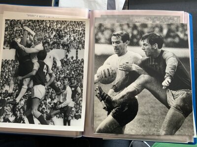 Tottenham v West Ham Football Press Photos: From 1963 to 1973 at both grounds with coverage of Moore Peters Brooking Perryman Gilzean and Mullery. Large photos are all press photos with 5 having press stamps. (16)