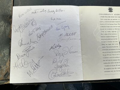 Two Day Football Memorabilia Auction - Presented by Dave Alexander of Football Wanted - OCTOBER