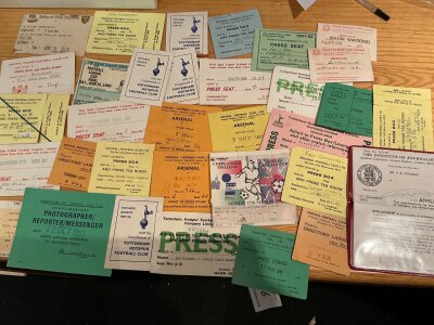 Football Tickets Collection: Collected by the journalist Ken Goldman at various grounds. Covers a wide range of clubs. These are mainly press tickets from the London area