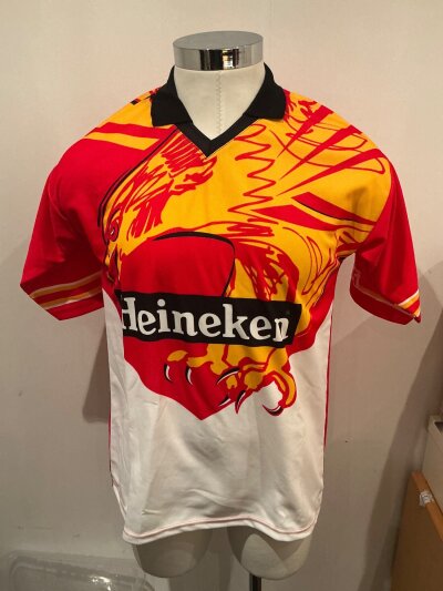 Sheffield Eagles 1995 Rugby League Shirt: Unused size 42 shirt with Heineken sponsorship.