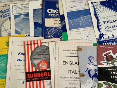 England Under 23 Football Programme Collection: Believed to be complete of all homes from the competition that took part from 1955 to 1976. Good. (55)