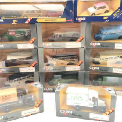 A Collection of Corgi Classics including Mini Racers. No Reserve.