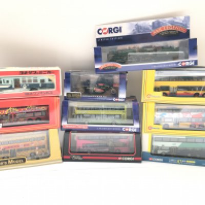 A Collection of various boxed Diecast Including Corgi Classics. Original Omnibus. Maisto. Burago.etc. No Reserve.
